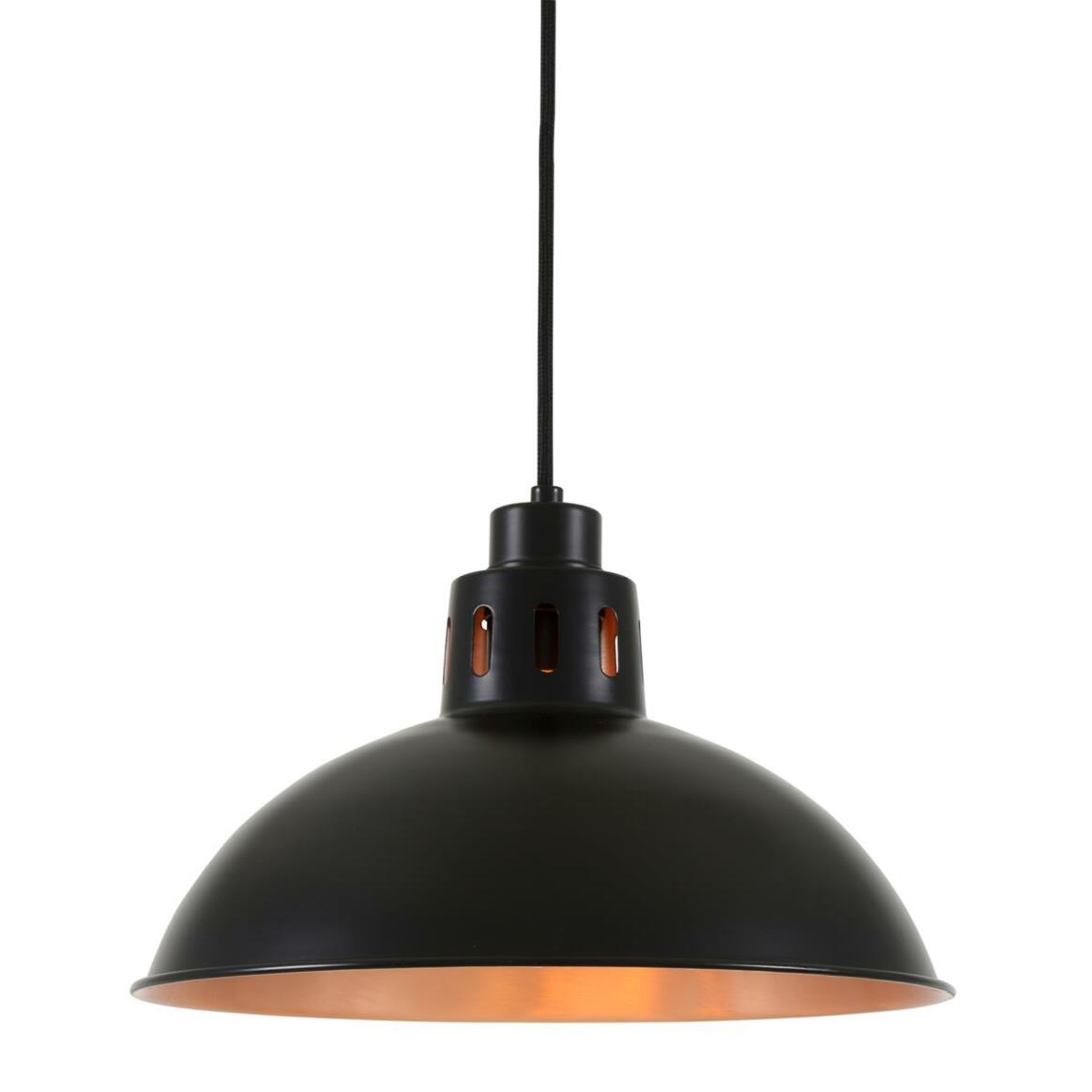 Bessemer Vintage Black and Copper Pendant Light 30cm main product image