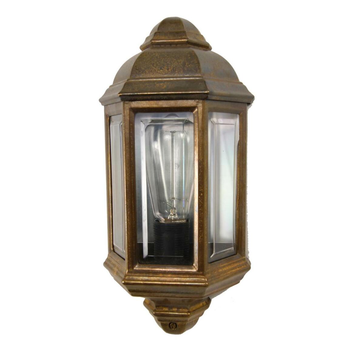 Brent Traditional Antique Brass Outdoor Wall Light IP43 main product image
