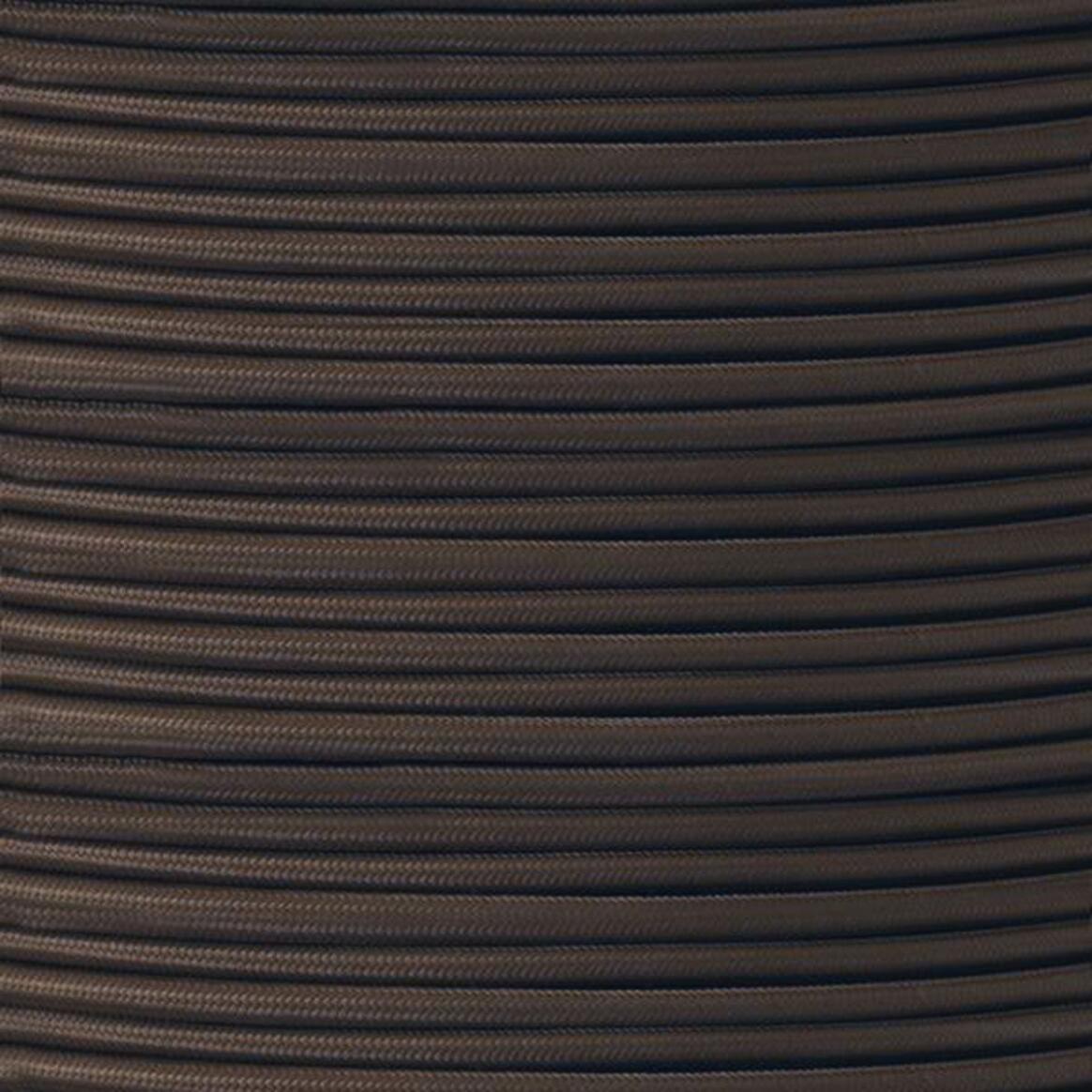 Brown Fabric Braided Rubber Cable, 2 Core main product image