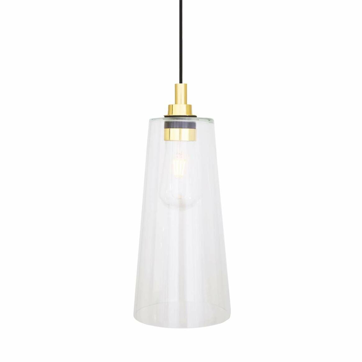 Lampe à suspension moderne en verre Cari, pour salle de bain 17.5cm IP65 main product image
