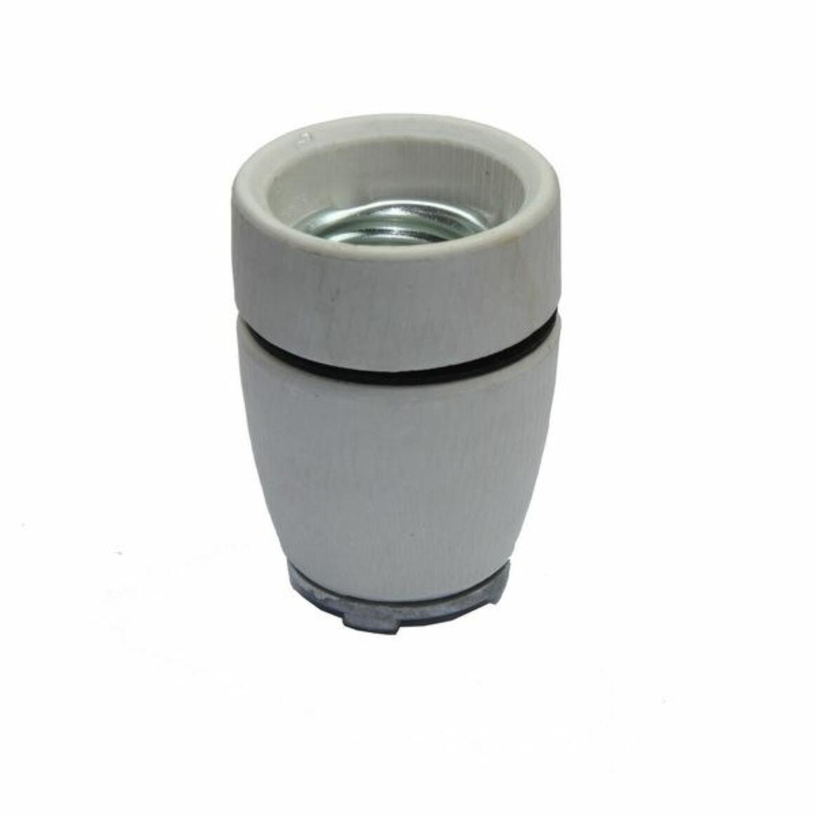 E27 ceramic / porcelain lamp holder main product image