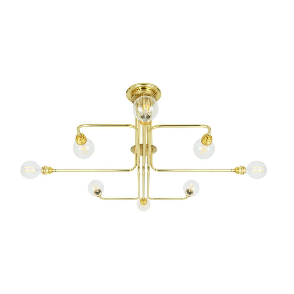 Irbid Modern Flush Chandelier, Eight-Arm main product image