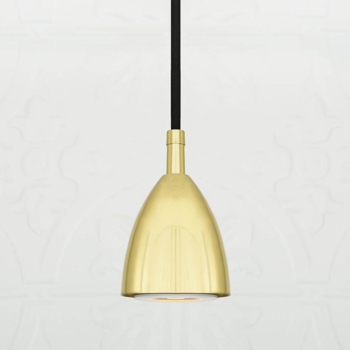 Lainio Small Modern Brass Cone Pendant Light 2.75" main product image