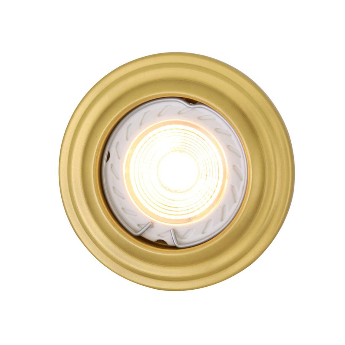 Lefkosia Circular Brass Recessed Spotlight 8cm main product image