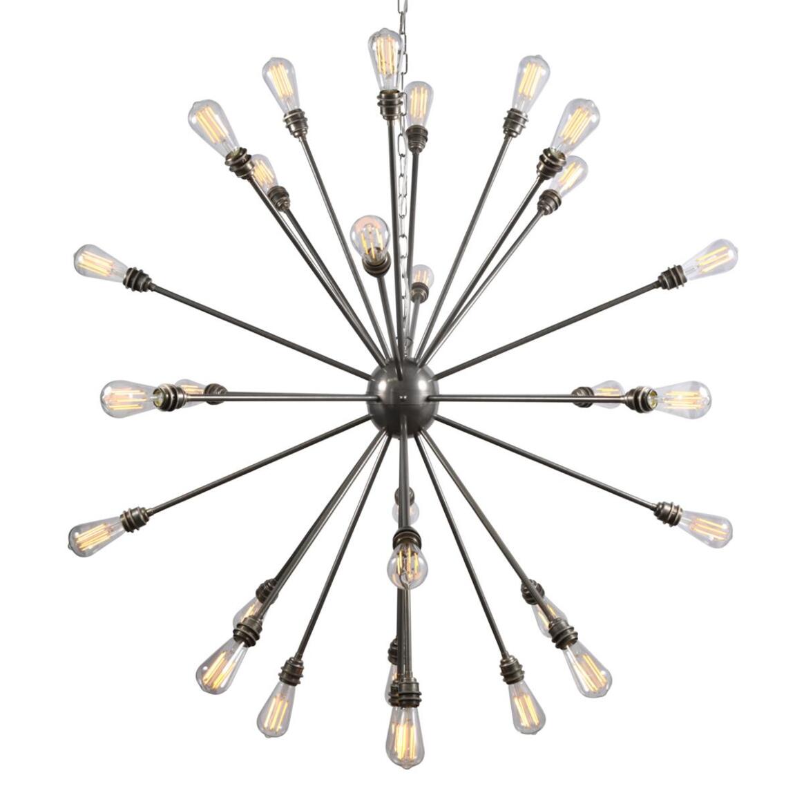 Nagano Large Brass Sputnik Chandelier, 29-Arm | Mullan Lighting