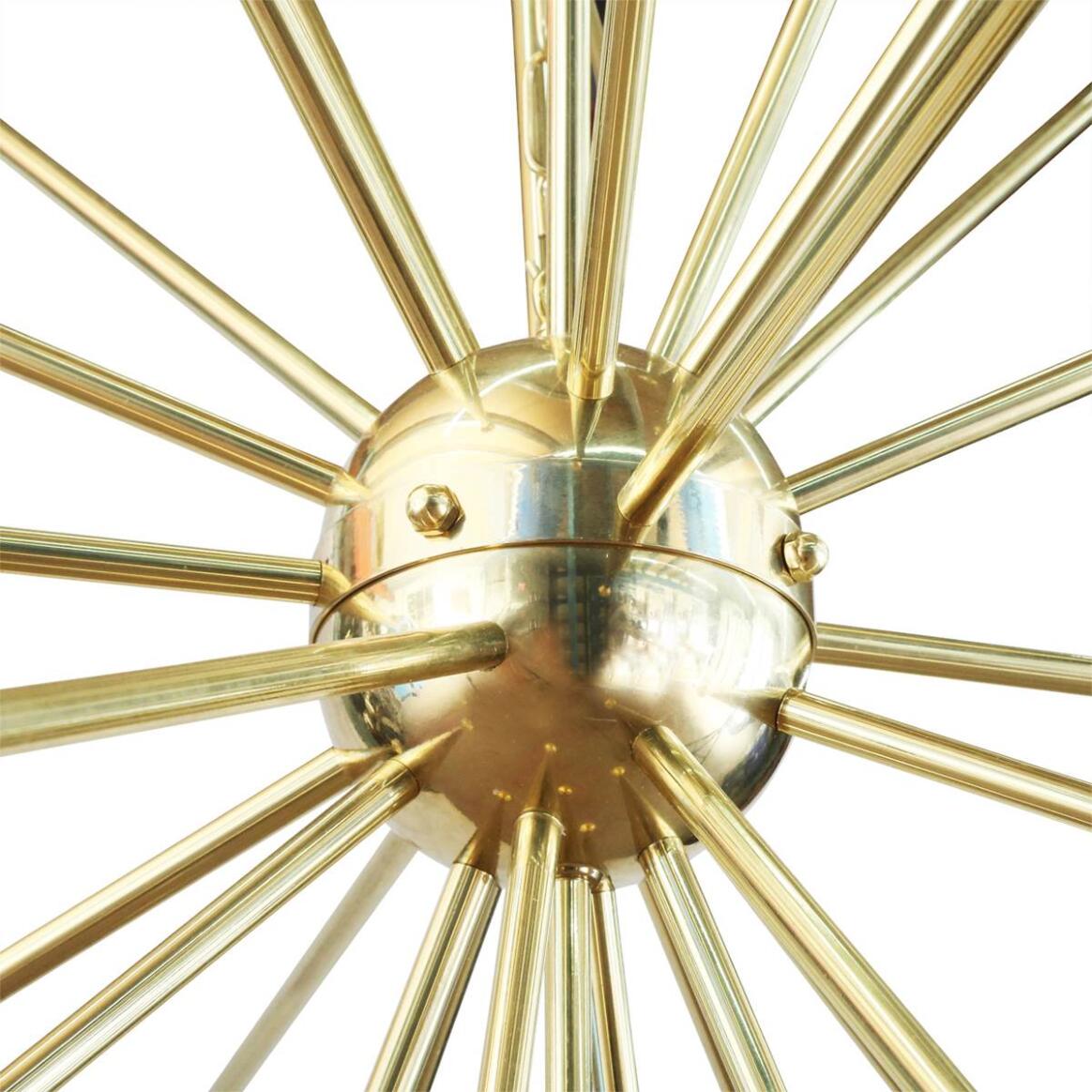 Nagano Large Brass Sputnik Chandelier, 29-Arm | Mullan Lighting