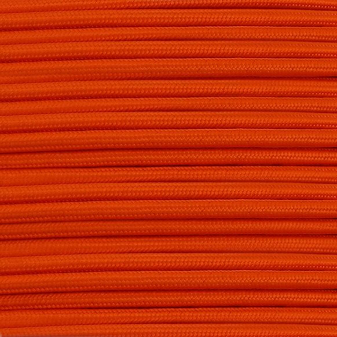 Câble tressé en tissu orange, rond à 3 conducteurs   main product image