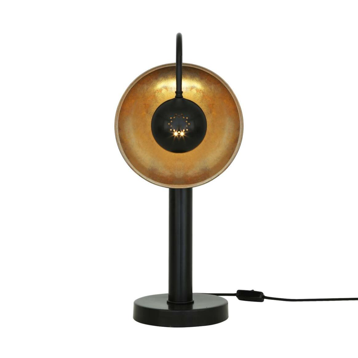 Orebro Brass Dish Pillar Table Lamp main product image