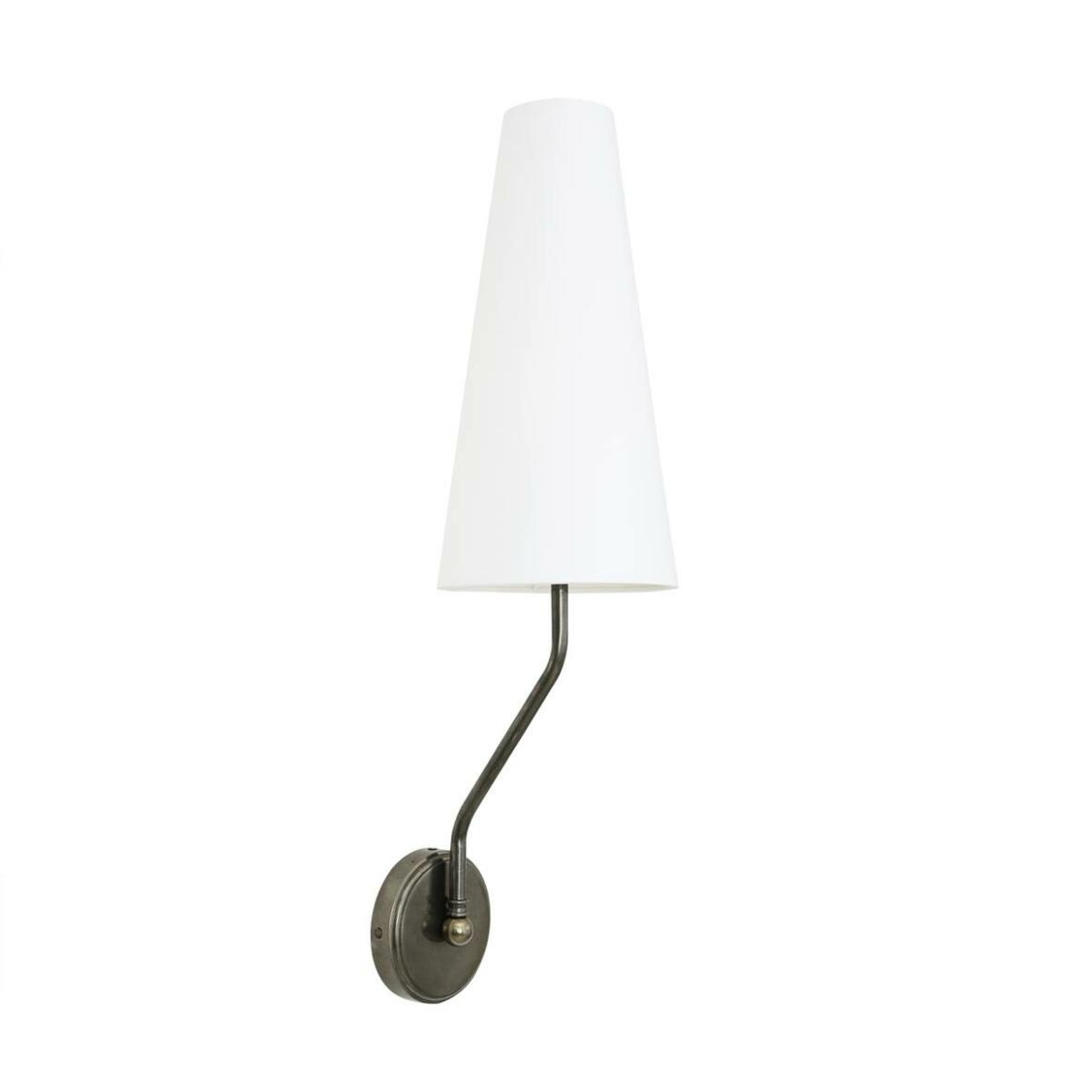 Rhyl Slender Wall Sconce with Tall Fabric Shade main product image