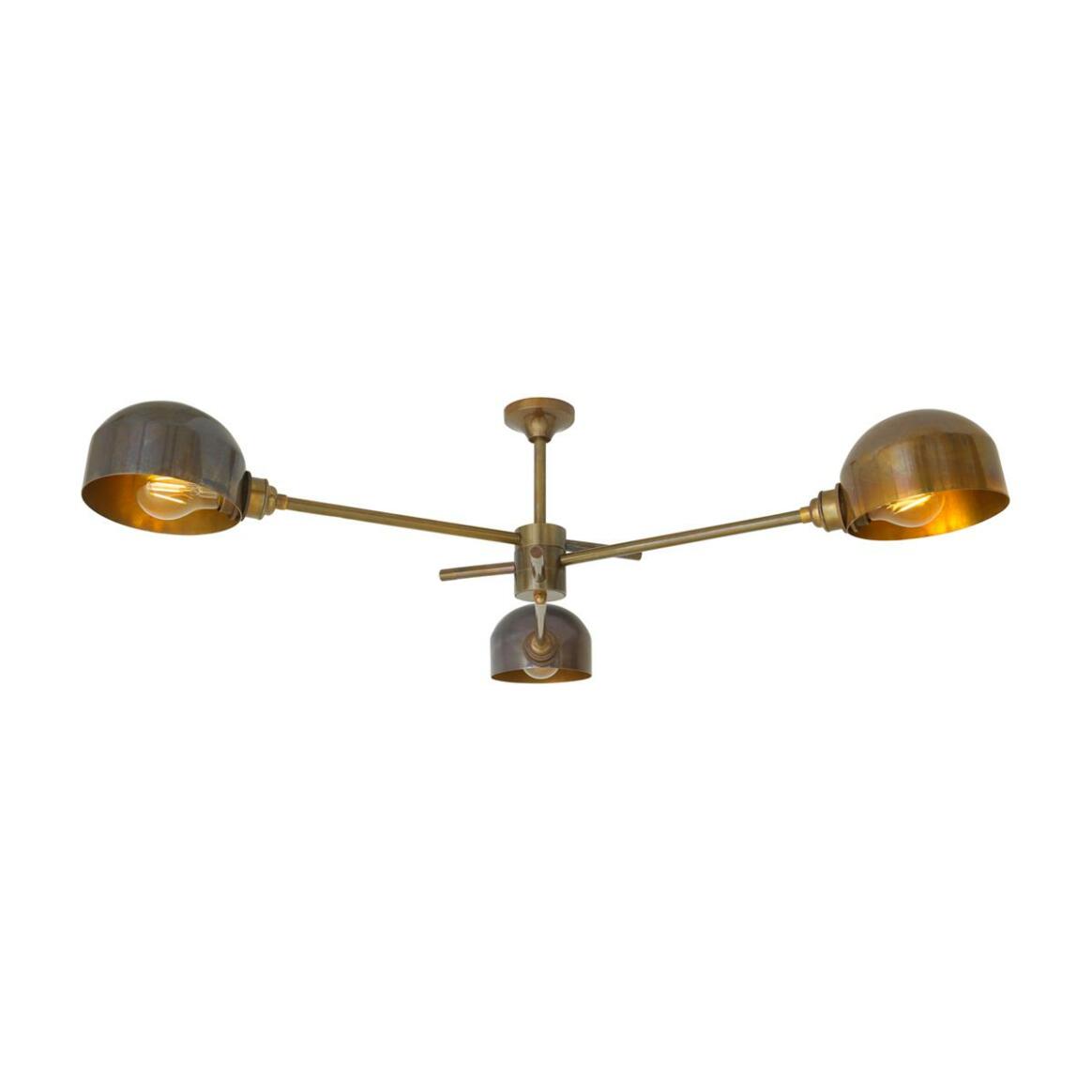 San Jose Vintage Flush Chandelier, Three-Arm main product image