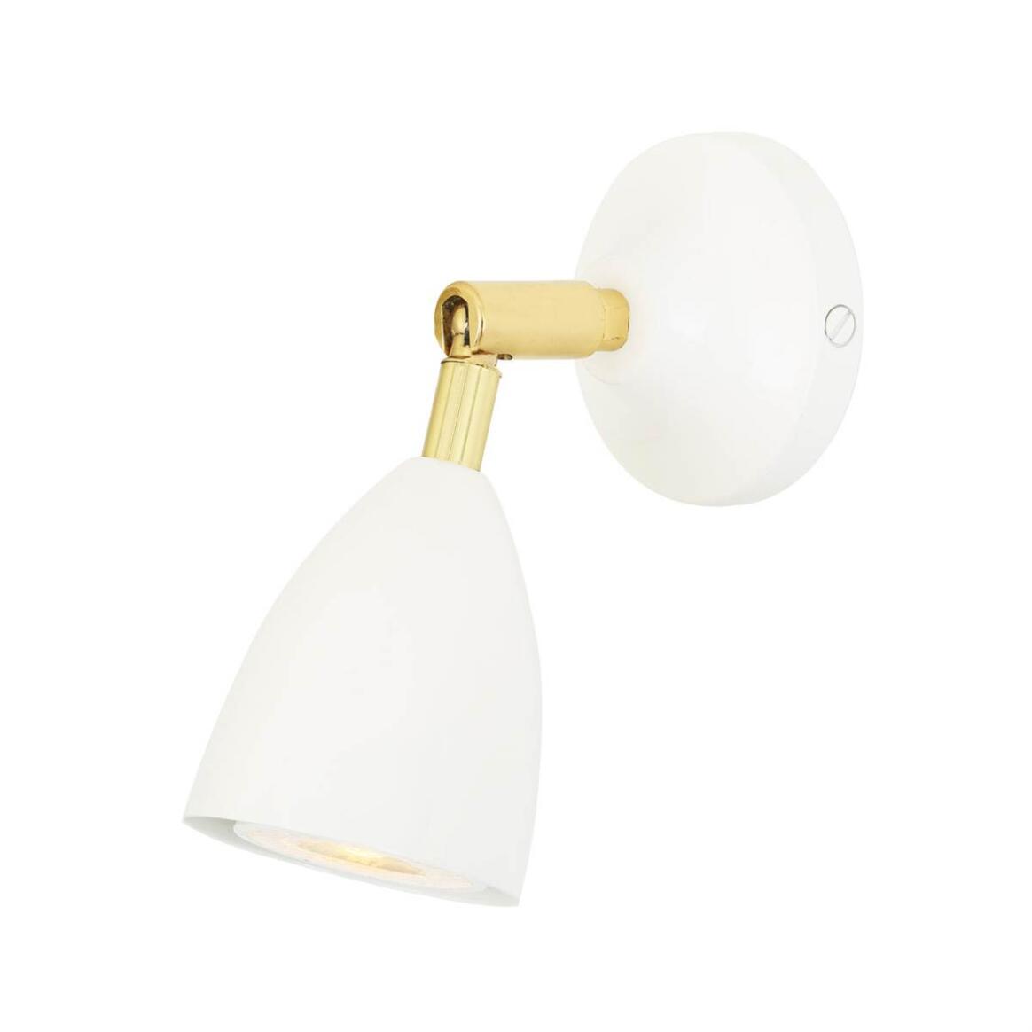 Lainio Brass Vintage Wall Spotlight 8cm IP20 main product image