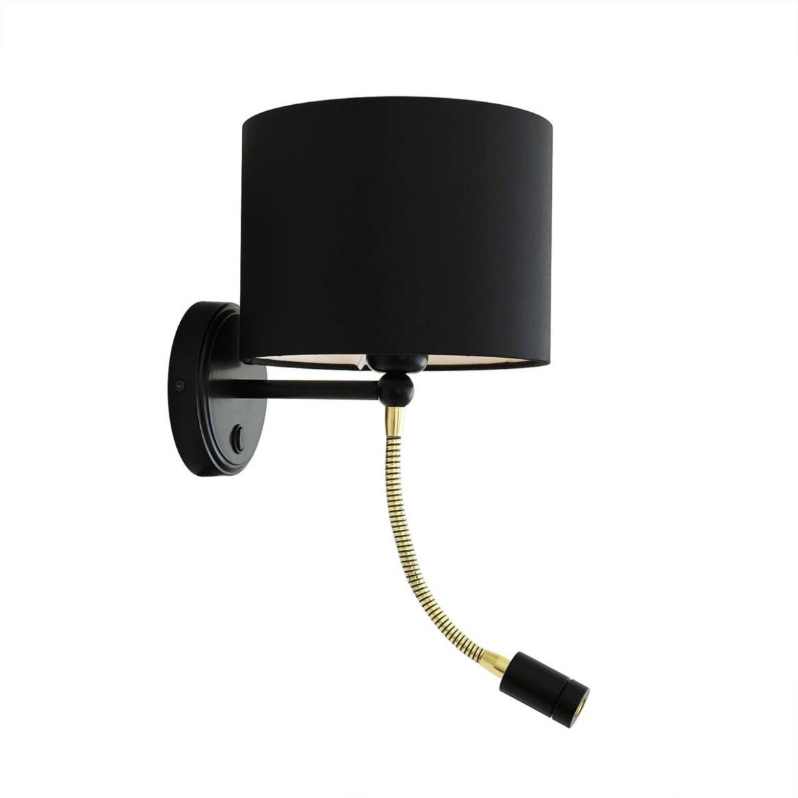 Longford Brass Wall Light with Reading Spotlight 20cm IP20 main product image