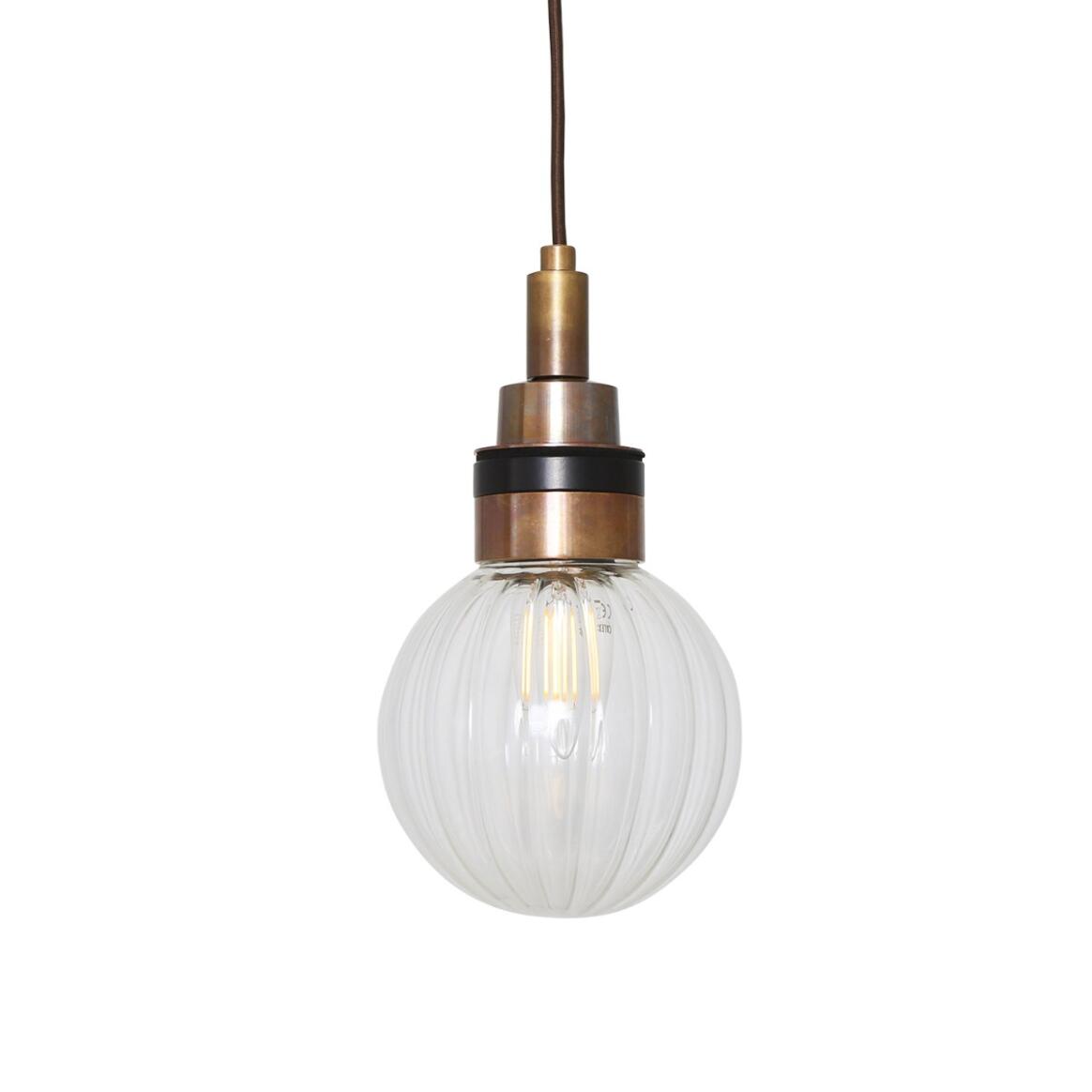 Loch Small Glass Globe Bathroom Pendant IP65 main product image