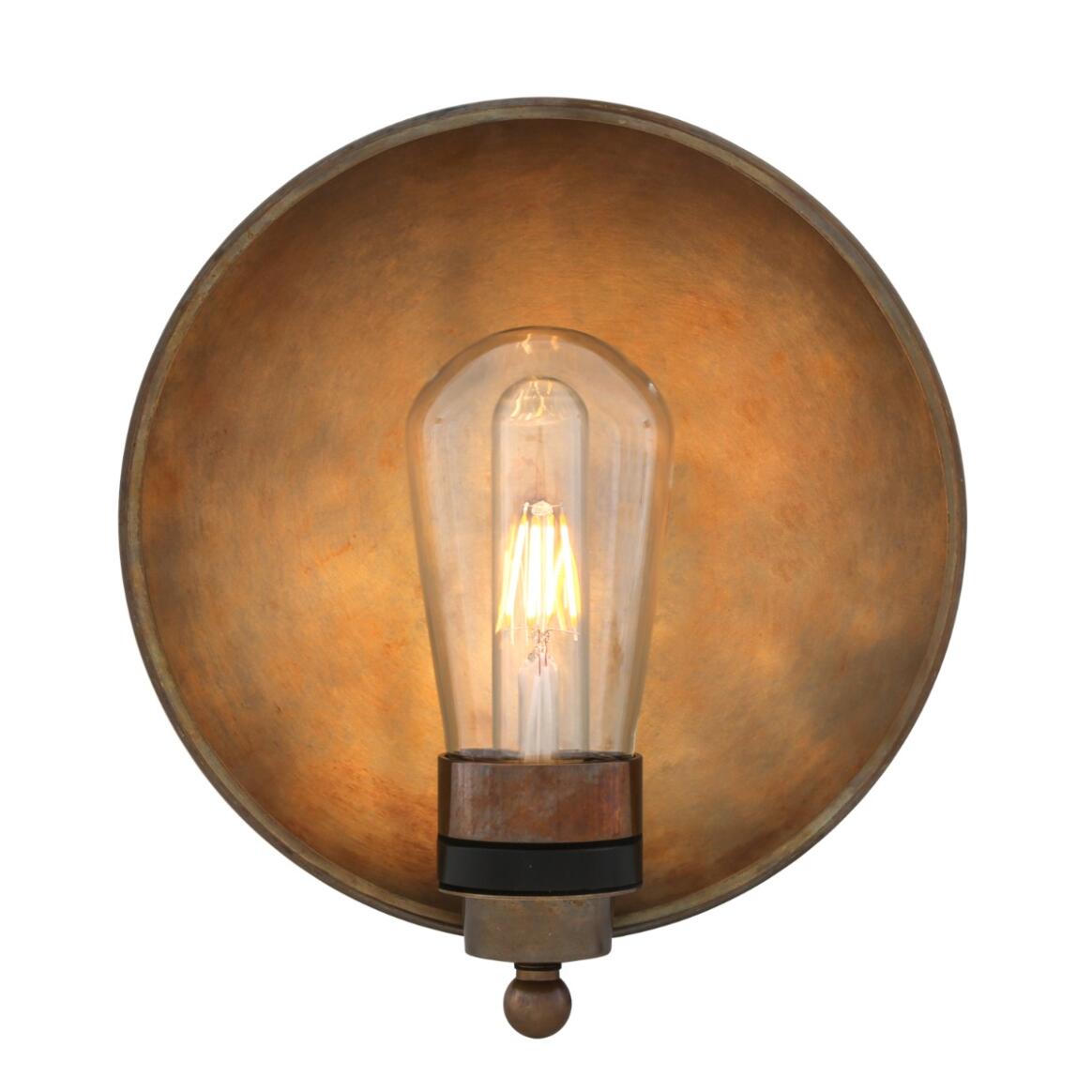Galit Brass Dish Wall Sconce IP65 main product image