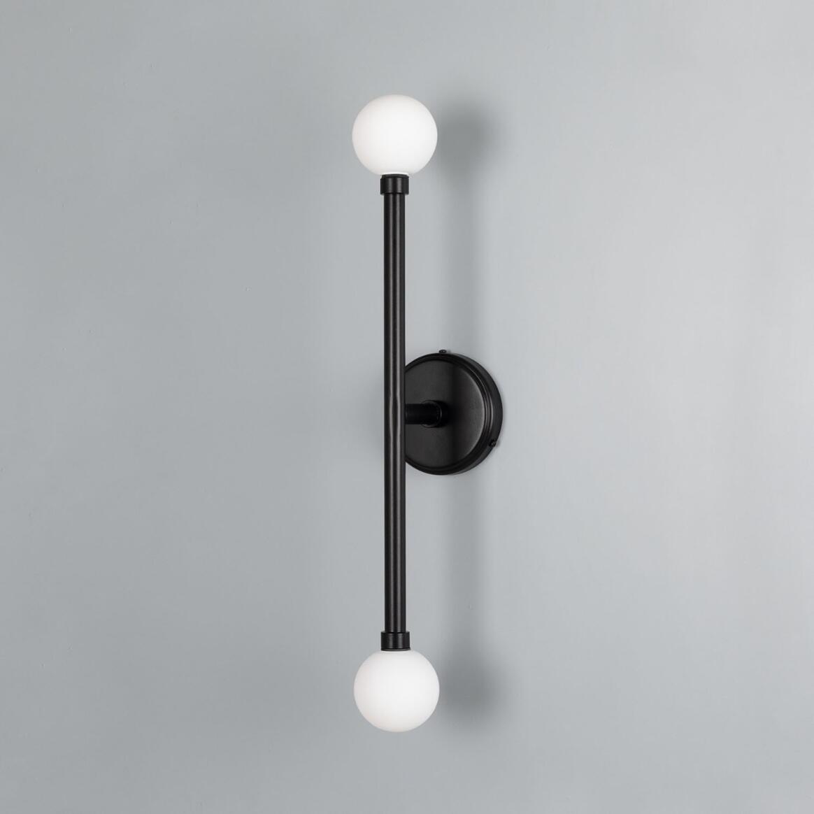 Monto Double Globe Slim Bathroom Wall Light 61cm IP44 main product image