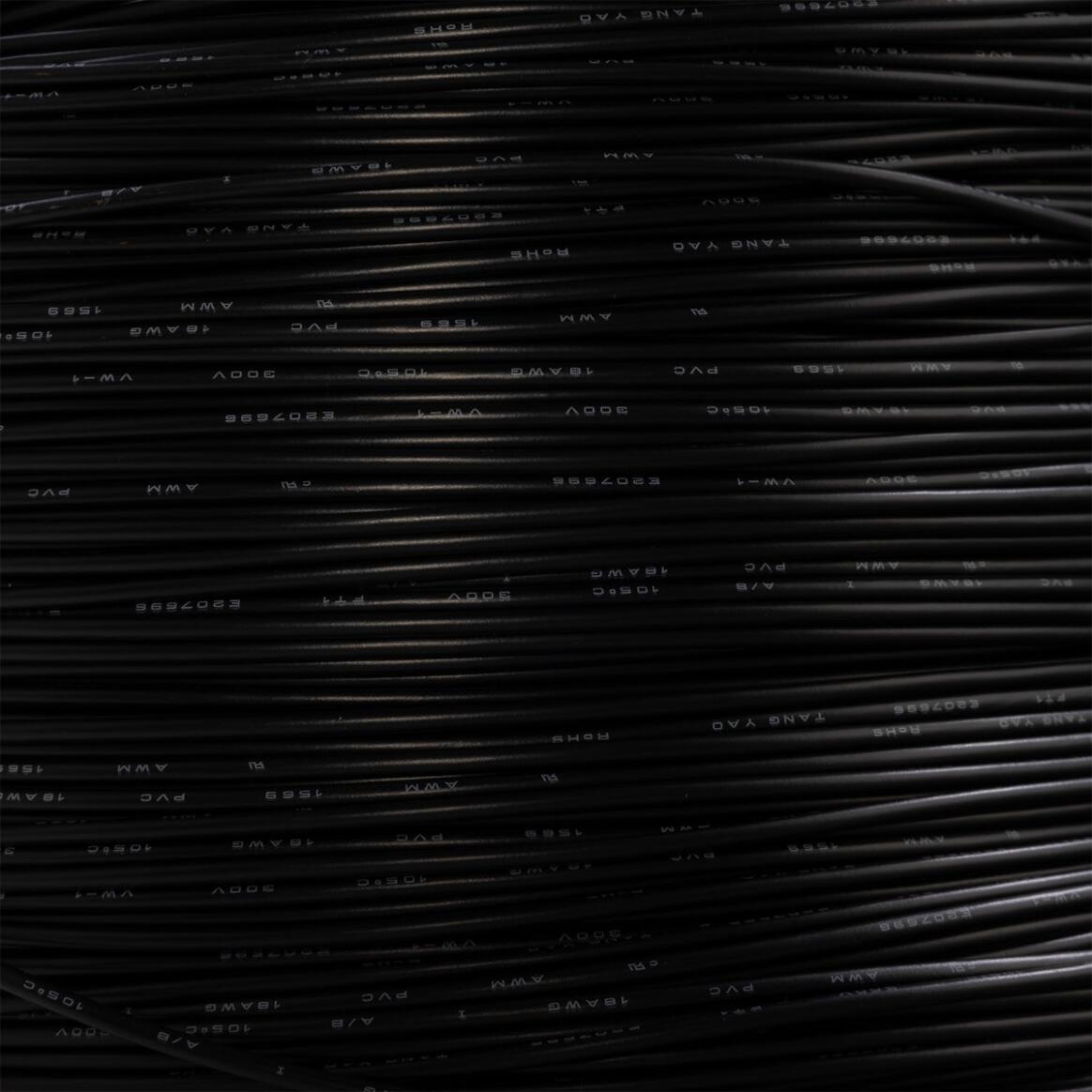 Single Core PVC Electrical Cable, Black Live, UL main product image
