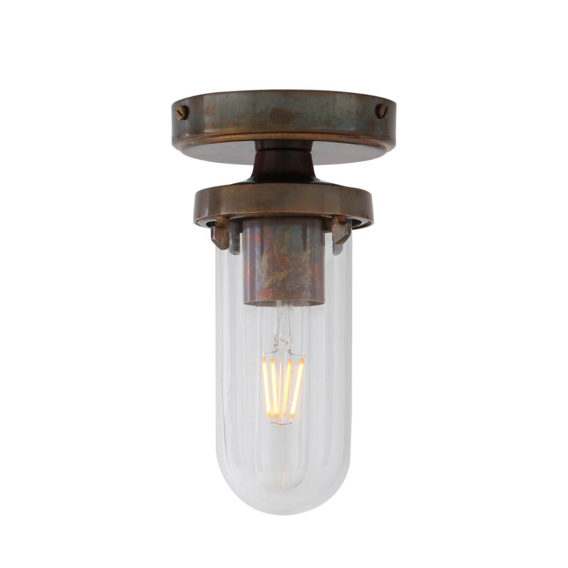 Oregon B Well Glass Flush Ceiling Light IP65 main product image