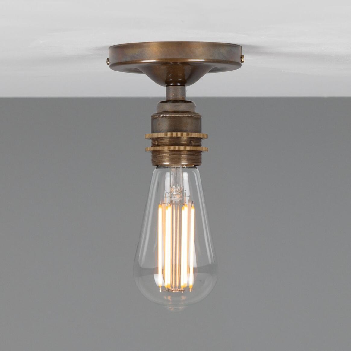 Bexter Vintage Exposed Bulb Flush Ceiling Light main product image