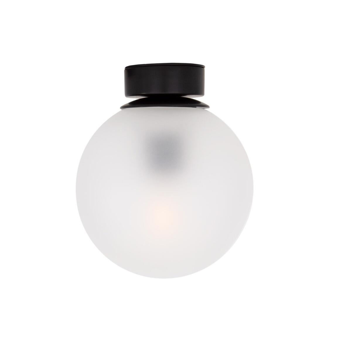 Venice Glass Globe Flush Ceiling Light 6.75" main product image