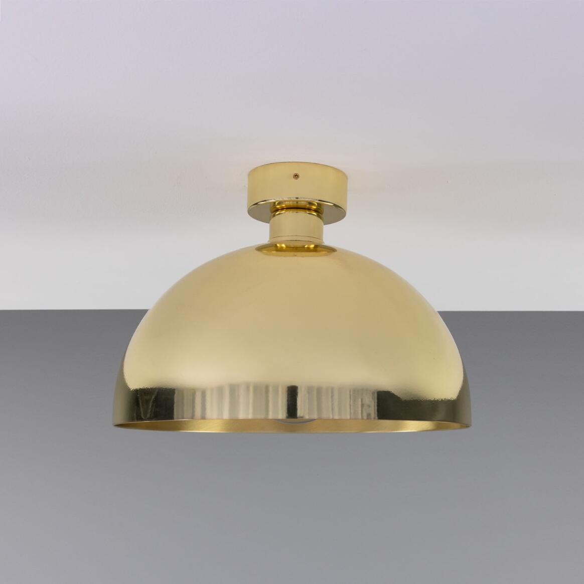 Maua Modern Brass Dome Ceiling Light 11.8" main product image