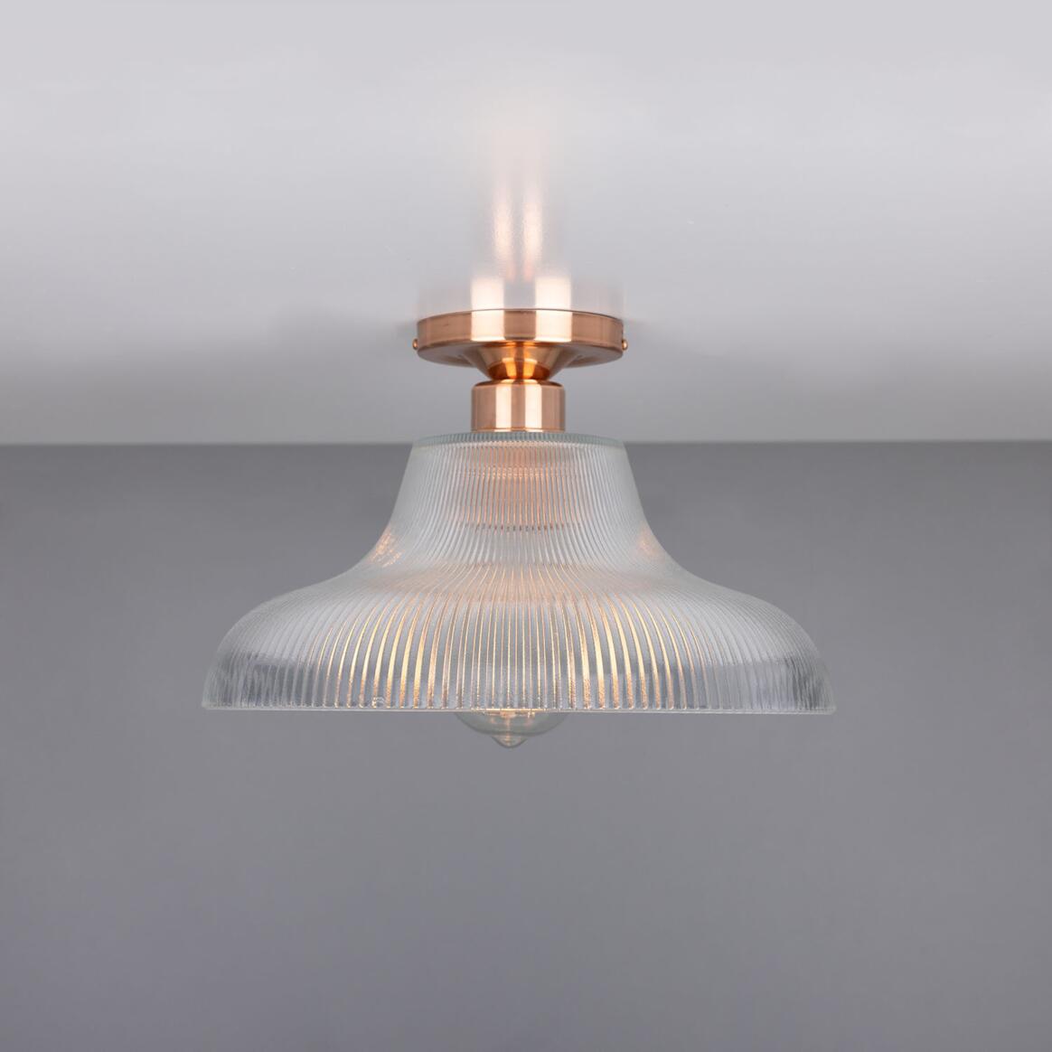 Searchlight Vigne Flush Deckenleuchte – 30 Cm Durchmesser, Kristall-Blatt-Dekor, Milchglas, E27-Fassung – Elegante Deckenlampe Für Wohnzimmer & Flur