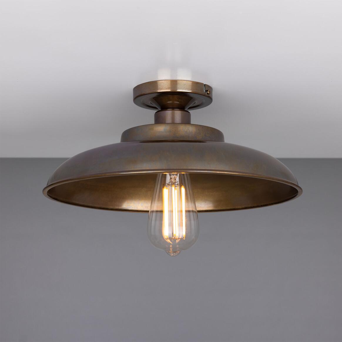 Telal Industrial Factory Flush Ceiling Light 32cm main product image