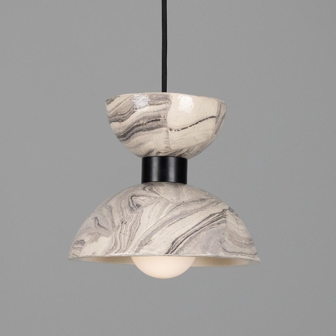 Nakaii Marbled Ceramic Pendant Light 20cm main product image