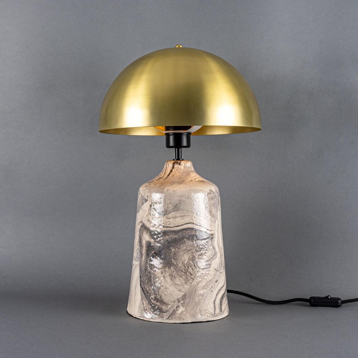 Lampe en laiton avec abat-jour pagode sur mesure | Selency