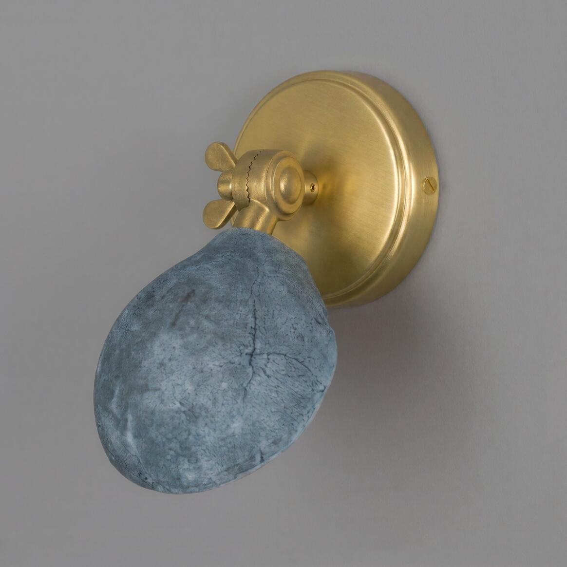 Coco Adjustable Ceramic Wall Sconce, Blue Earth 7.5" IP20 main product image