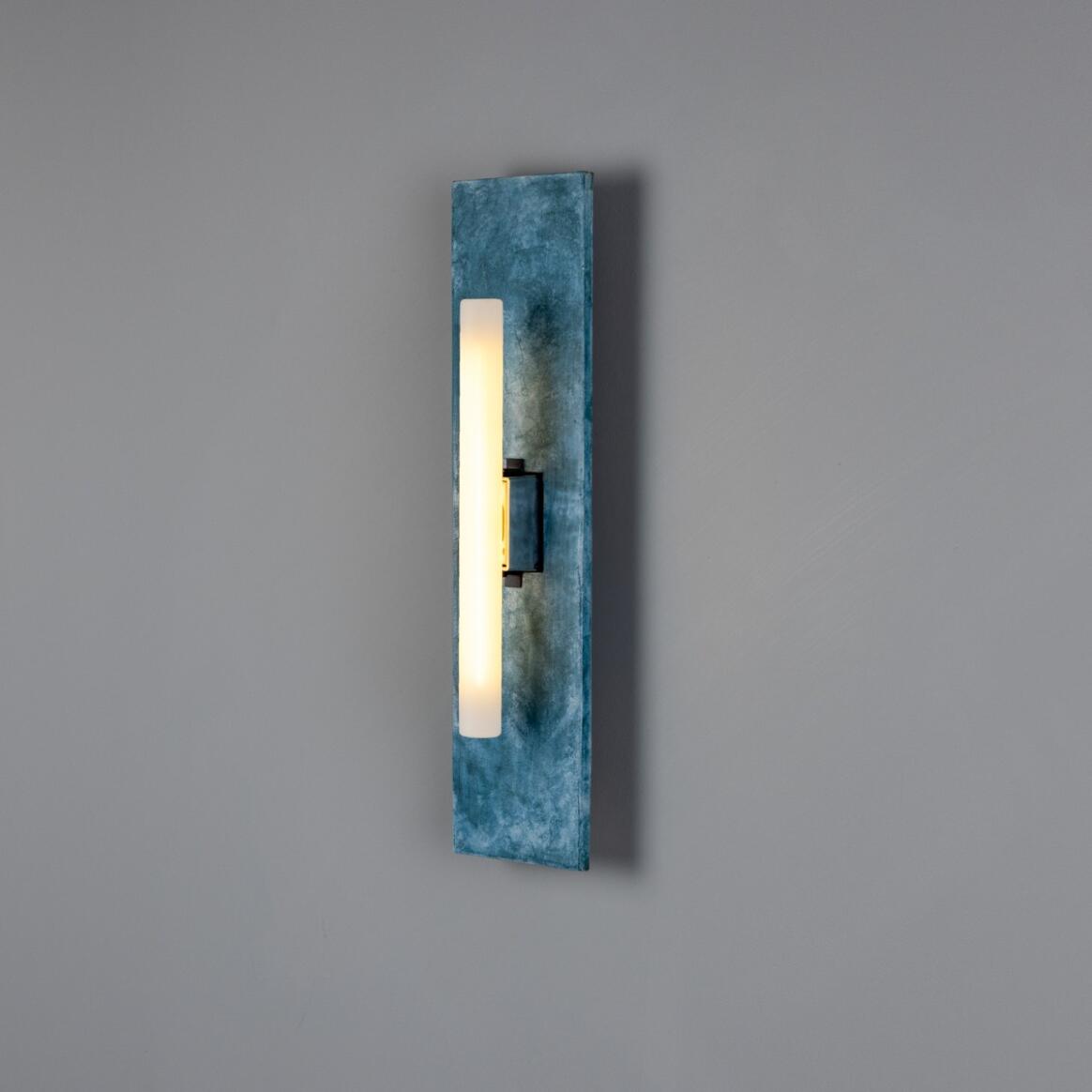 Applique murale rectangulaire Capua en céramique, terre bleue, 50 cm IP20 main product image