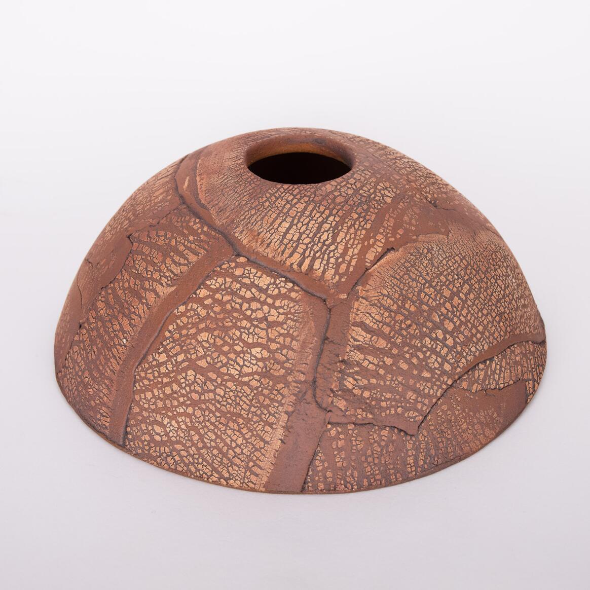 Kauri Ceramic Dome Lamp Shade, Red Iron 7.75" main product image