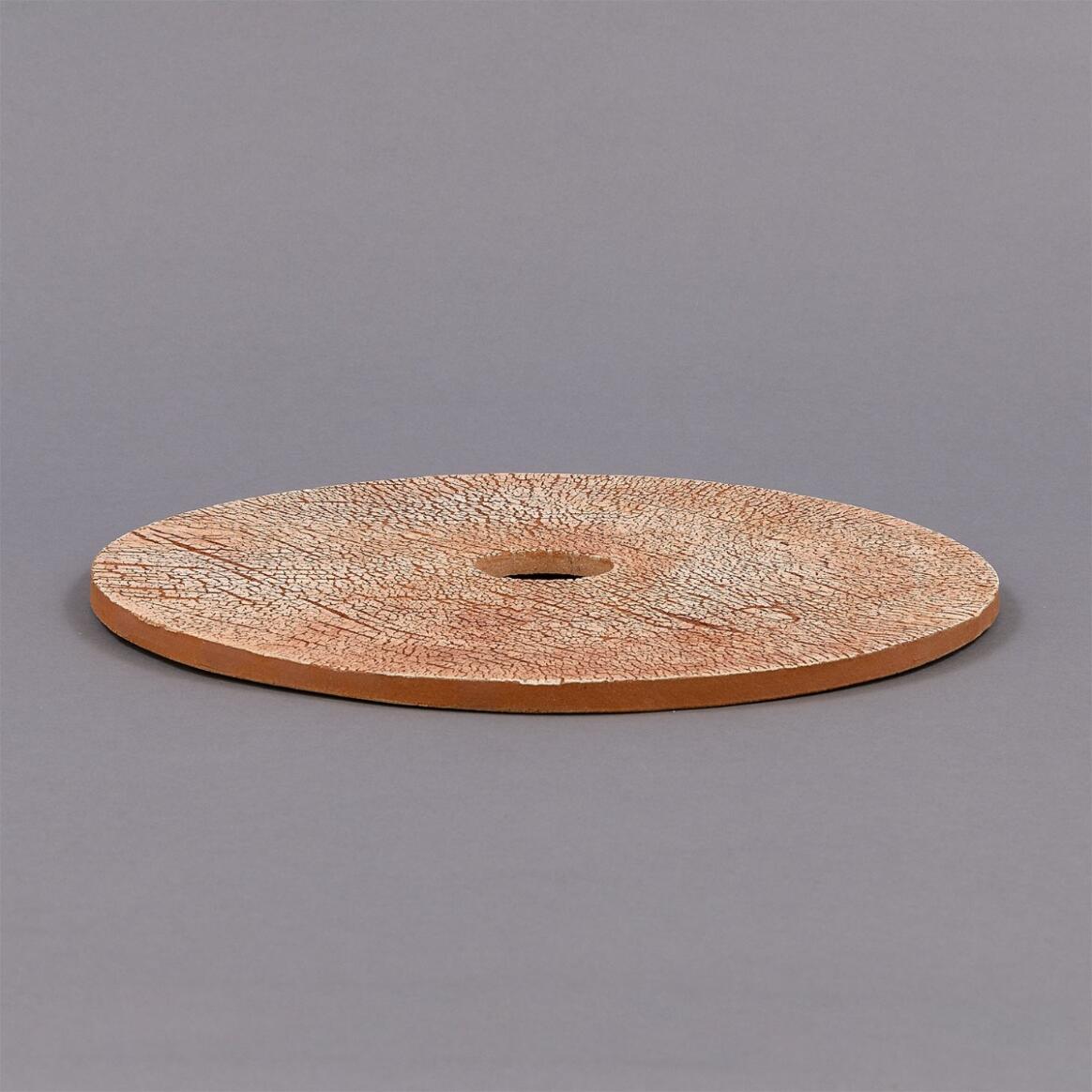 Bog Oak Ceramic Disc Lamp Shade, Red Iron 11" main product image