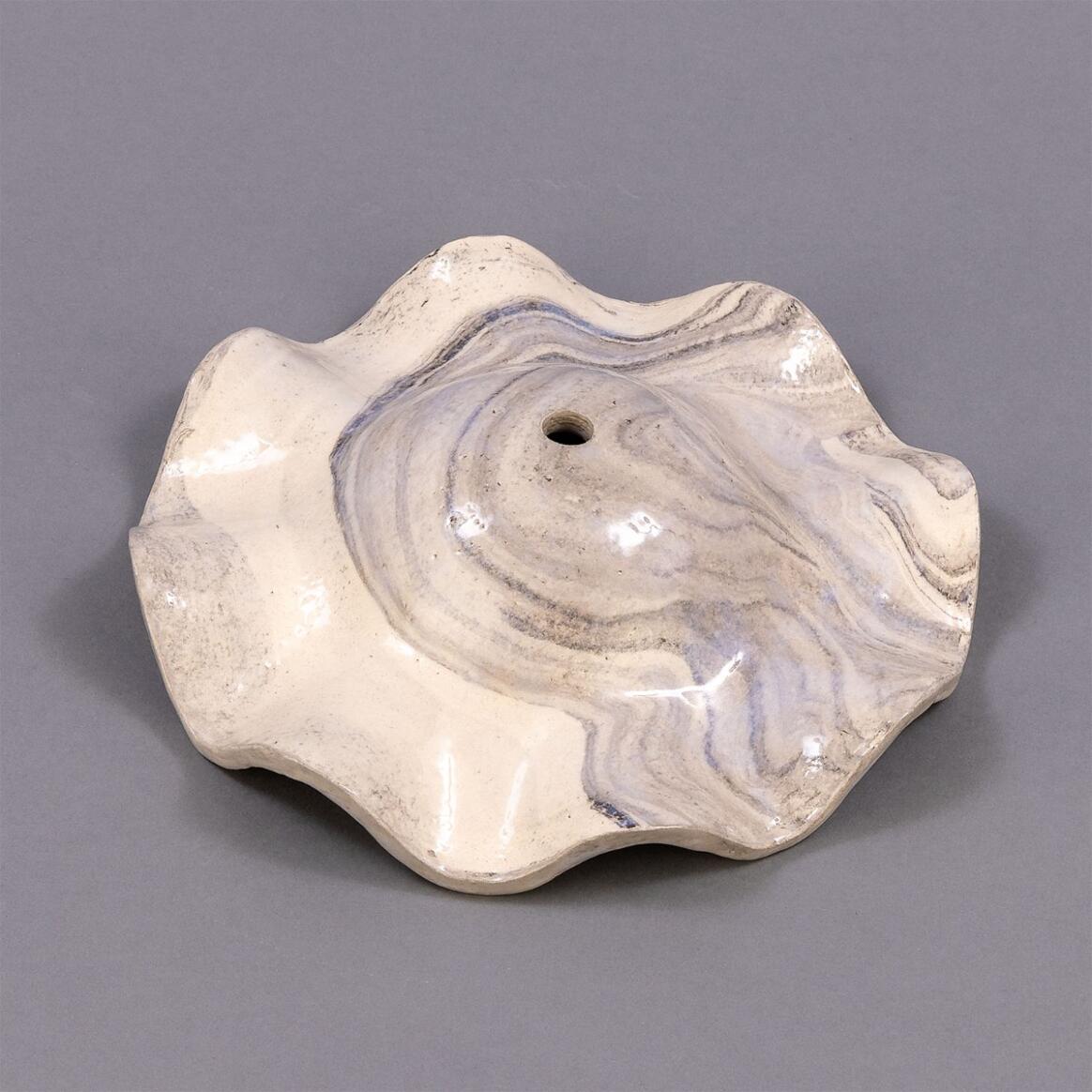 Rivale White and Black Marble Ceramic Lamp Shade 8.25" main product image