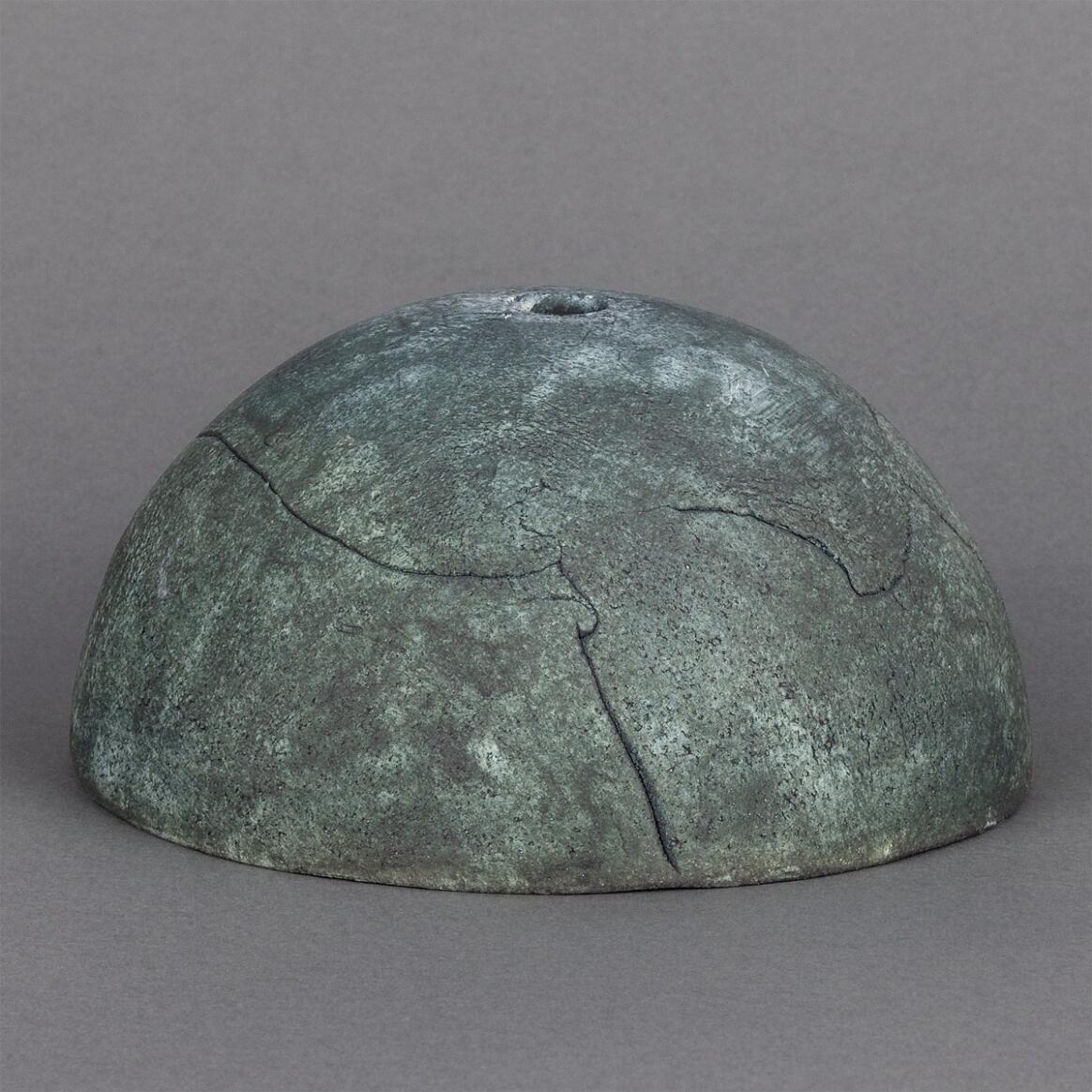 Ferox Blue Earth Half Sphere Ceramic Lamp Shade 5.5