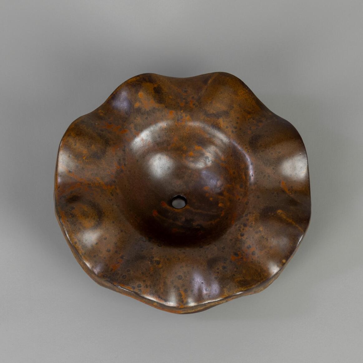 Rivale Ceramic Lamp Shade, Rust Iron 8.25" main product image