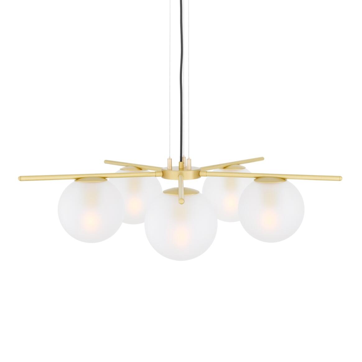 Madison Glass Ball Chandelier, Five-Arm main product image