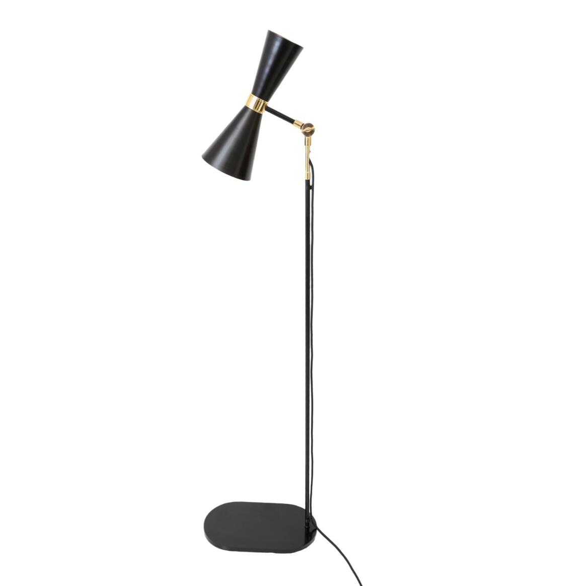 Cairo Mid-Century Brass Floor Lamp 57.75