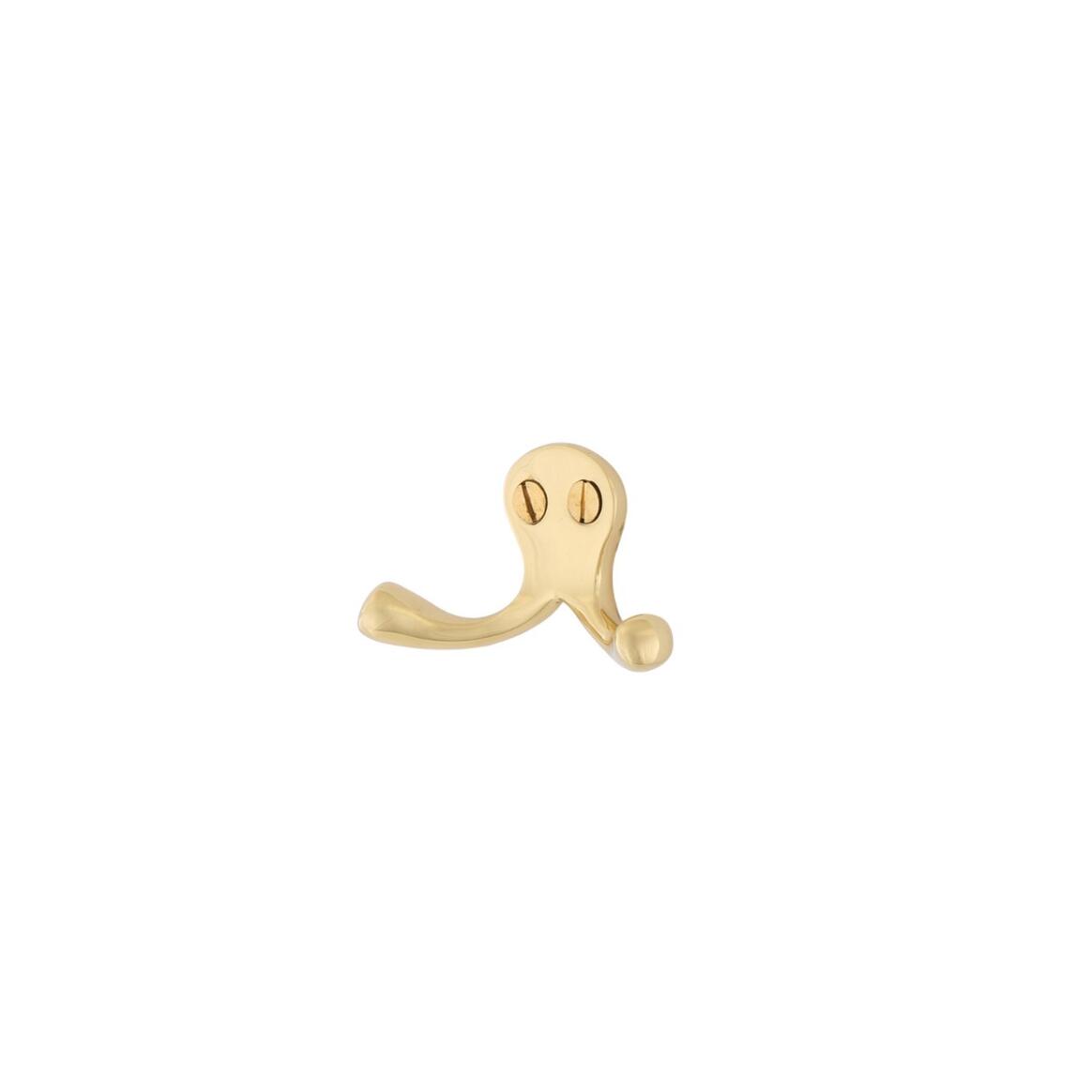 Lorrha Brass Double Coat Hook 70mm main product image