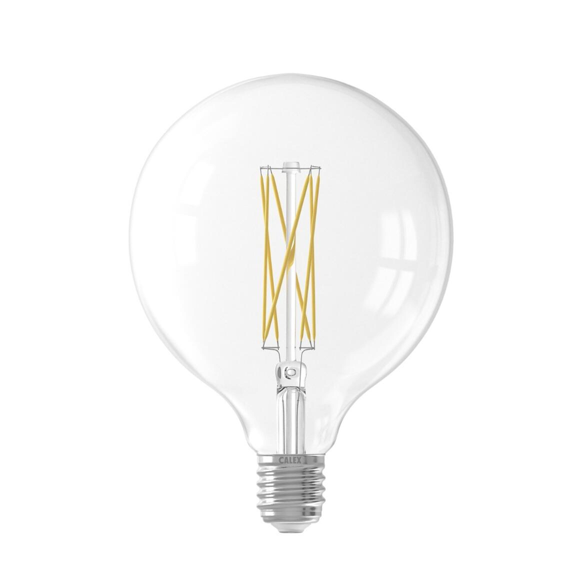 Ampoule LED à globe transparent à filament, variable d'intensité G125 E27 4W 2300K 350lm 12.5cm main product image