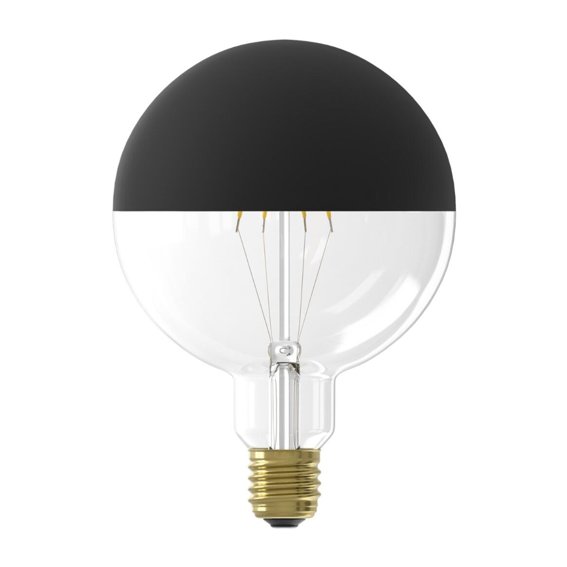 Ampoule LED filament miroir noir variable d'intensité E27 4W 2000k 190lm 12.5cm main product image