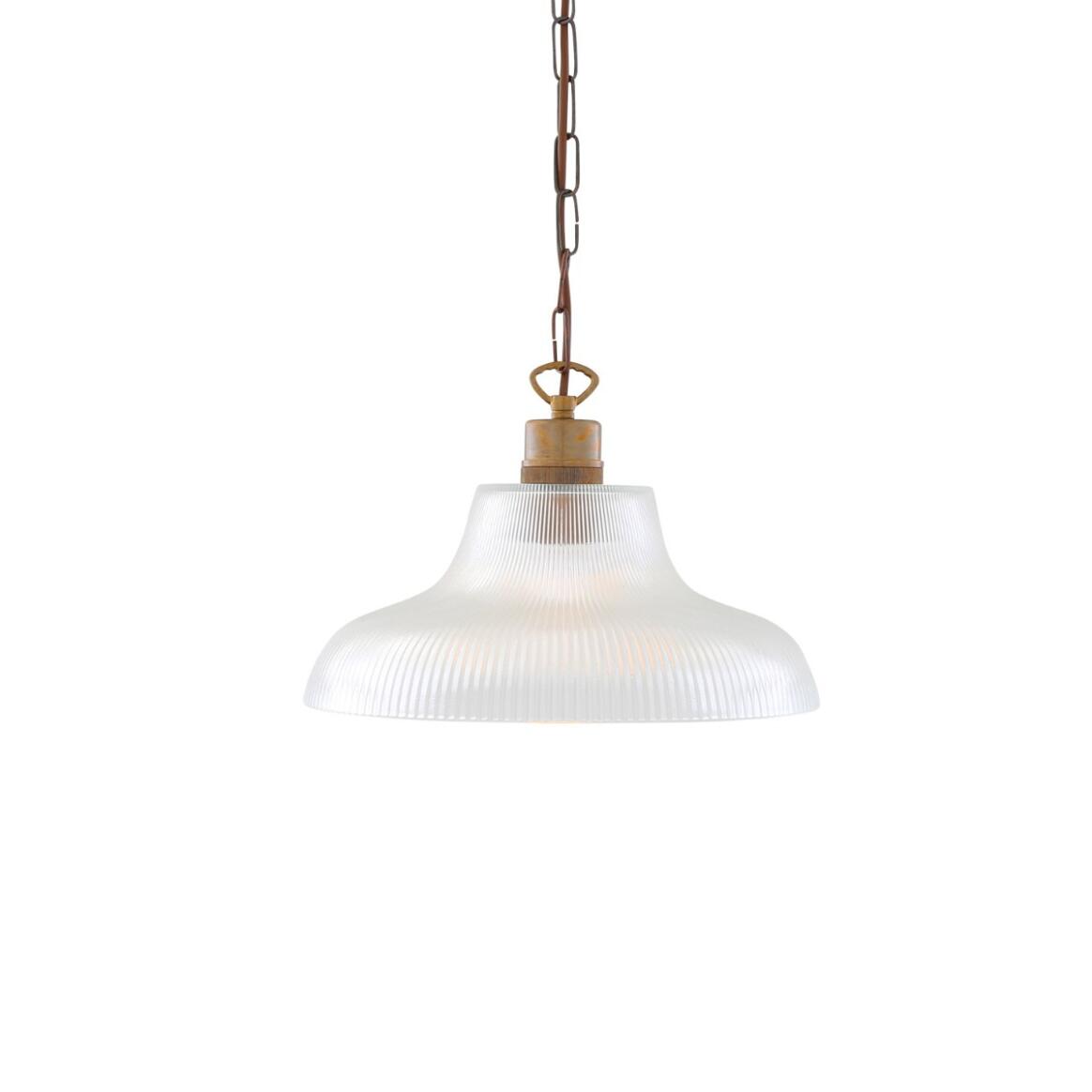 London Prismatic Railway Glass Pendant Light 11.8" main product image