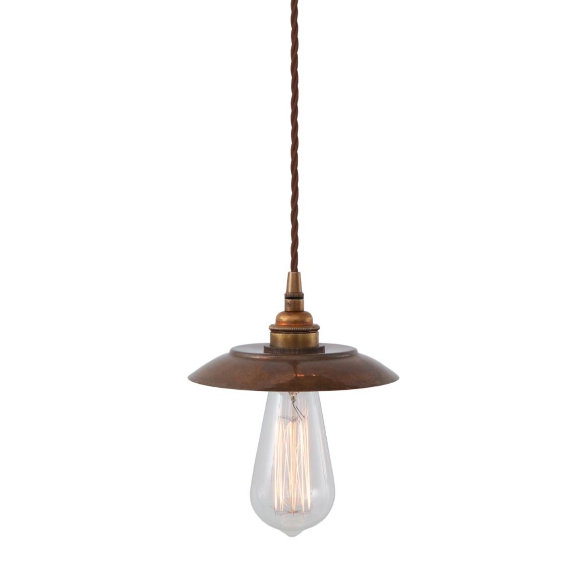 Reznor Industrial Minimalist Brass Pendant Light 16cm IP20 main product image