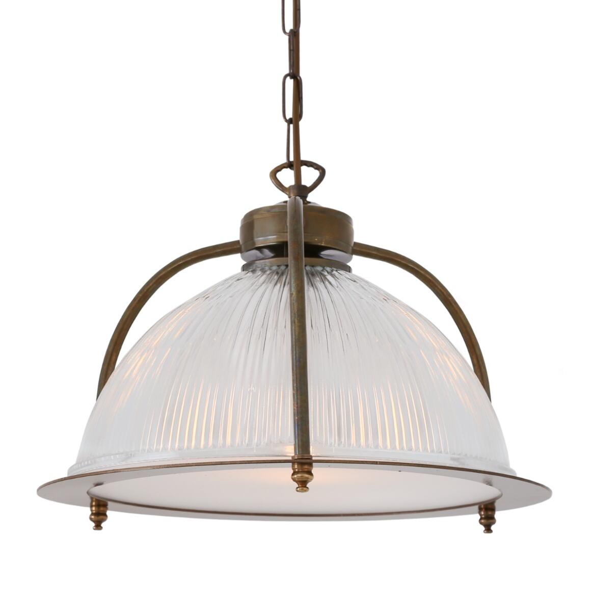 Bousta Industrial Holophane Pendant Light with Diffuser 35cm main product image