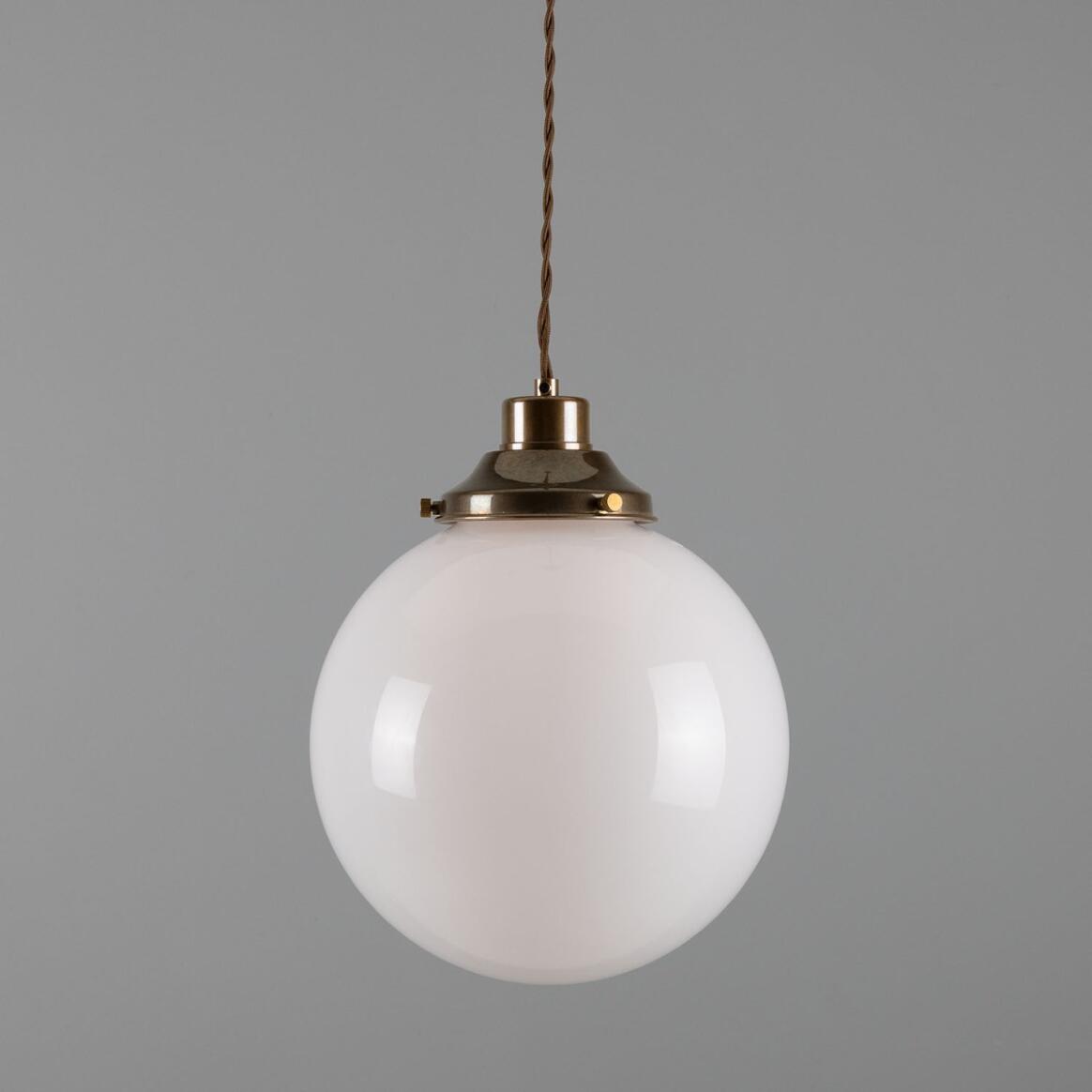 Gentry Opal Glass Globe Pendant Light 25cm main product image