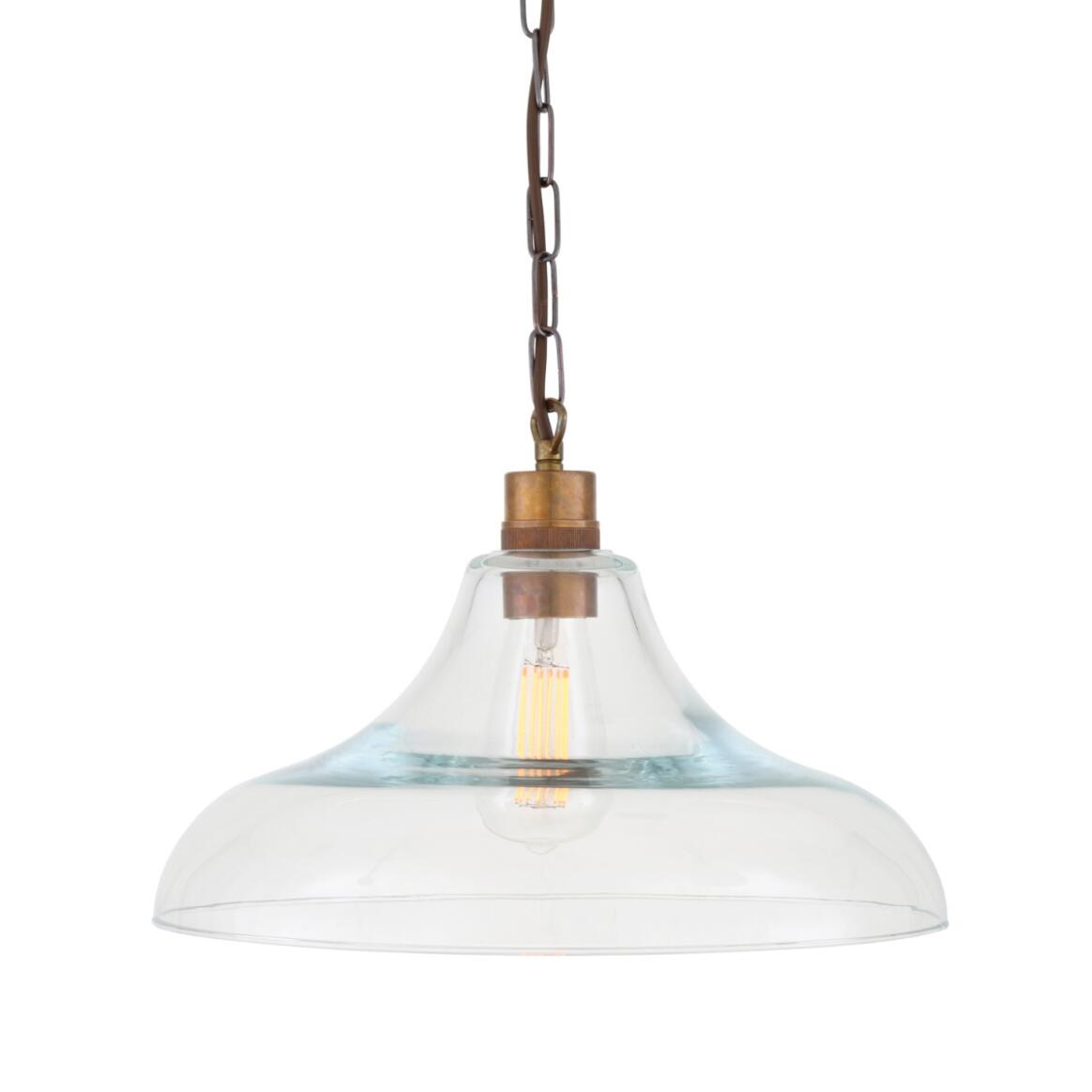 Clifton Railway Clear Glass Pendant main product image