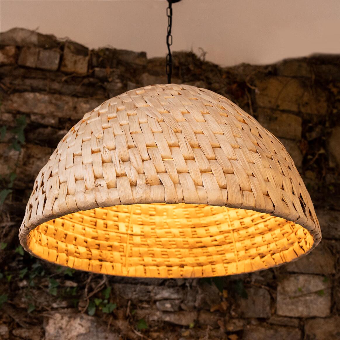 Betty Large Rattan Abaca Pendant Light 26.4" main product image