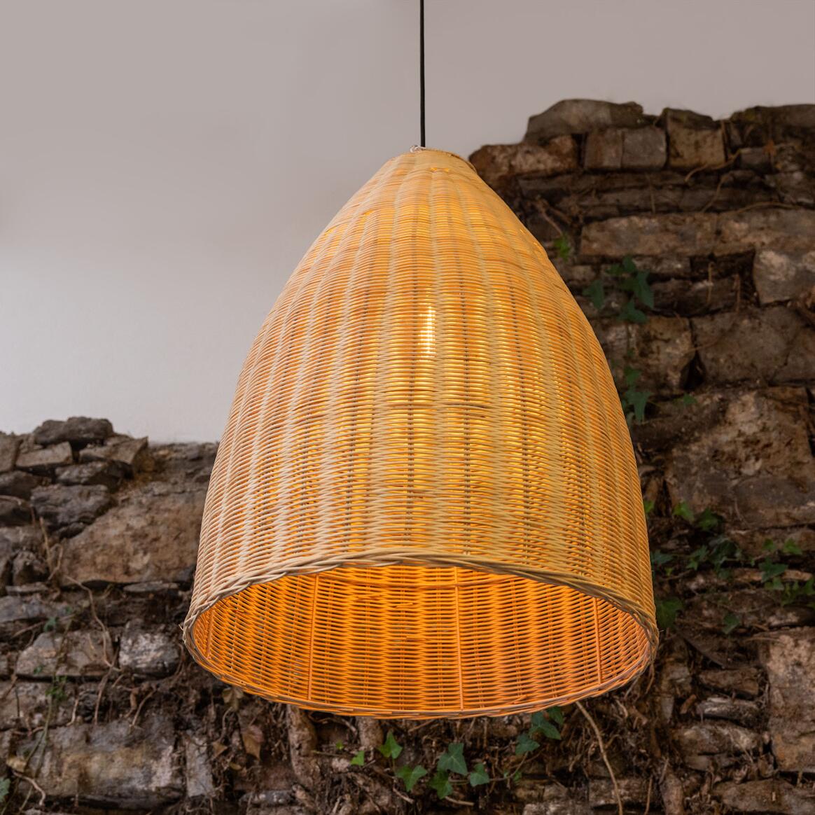 Altus Large Natural Rattan Pendant Light 20.5" IP20 / IP65 main product image