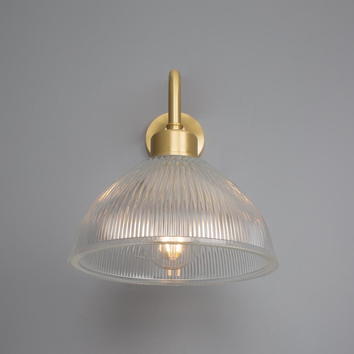Dhaka Vintage Prismatic Glass Dome Wall Sconce 7.75 IP20 | Mullan