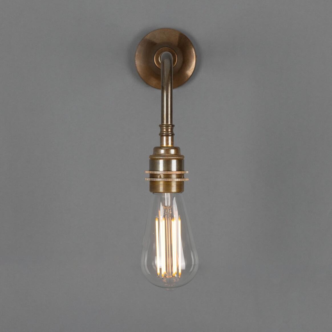 Lome Vintage Bare Bulb Wall Sconce Mullan Lighting