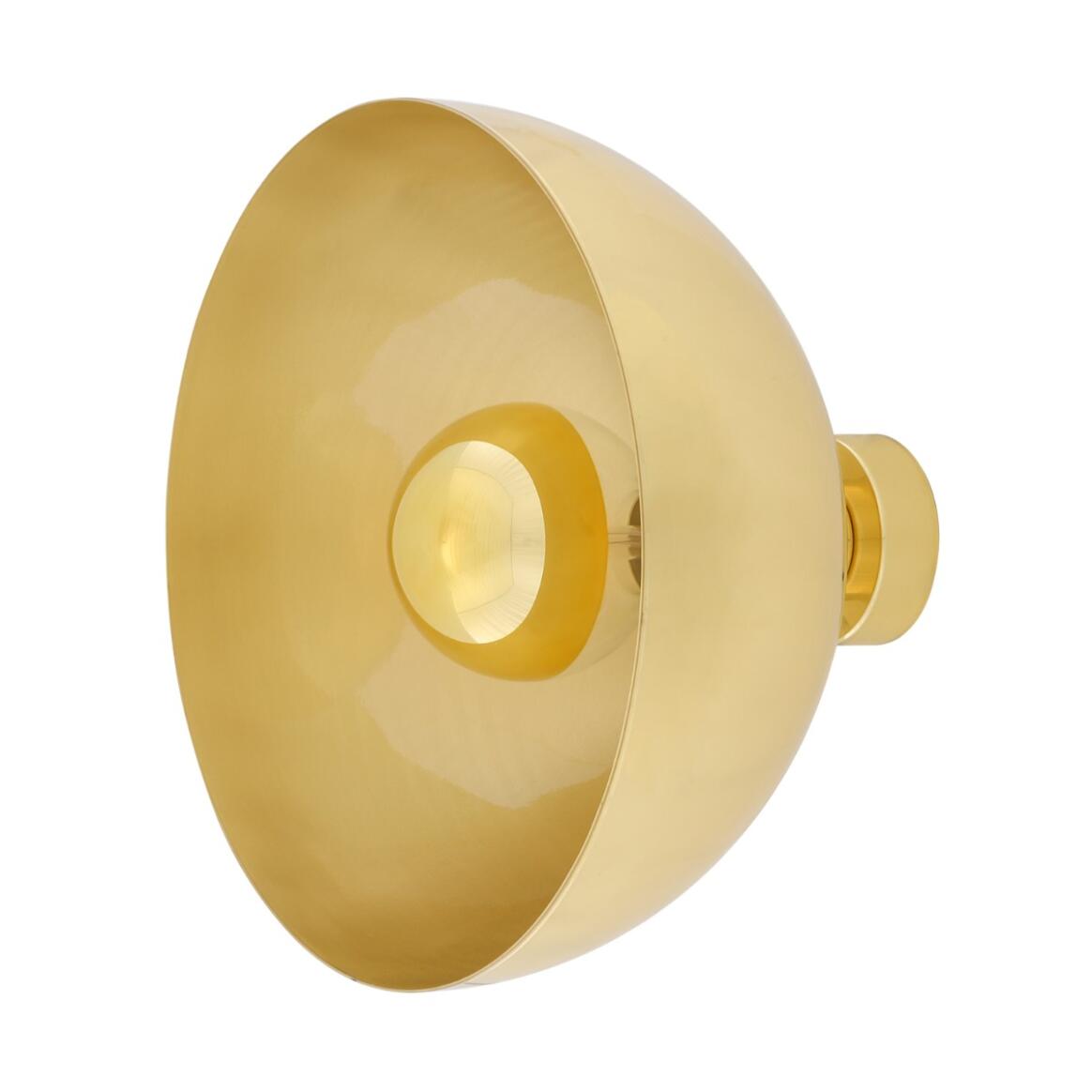Maua Modern Brass Dome Wall Light 11.8" main product image